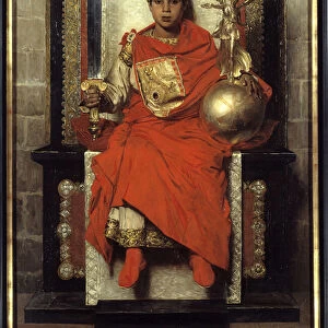 The Lower Empire: Flavius Honorius (384-423). Painting of the first emperor of the West