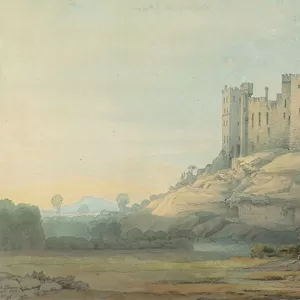 Ludlow Castle, Shropshire, 1777 (pencil, pen & ink and w / c on paper)