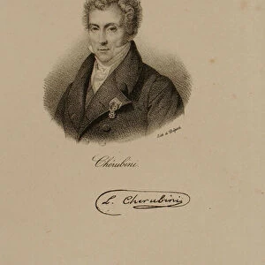Luigi Cherubini (1760-1842) (litho)