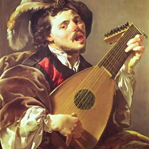 The Lute Player, 1624 (oil on canvas)