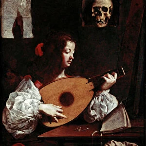 The lute player, 17th century (painting)