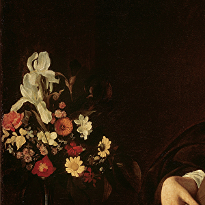 The Lute Player, c. 1595 (oil on canvas) (detail of 2639693)