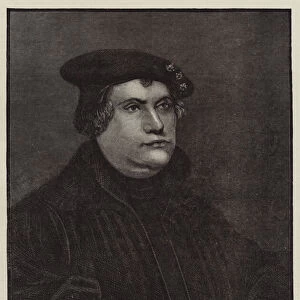 The Luther Celebration in Germany, Martin Luther (engraving)