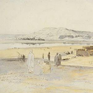 Luxor, 17th February 1854 (pencil, pen & brown ink and w / c)