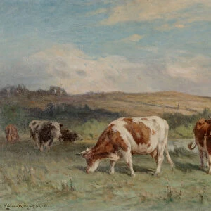 Lyme Pastures, 1920 (oil on canvas)