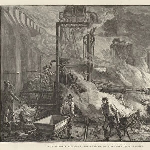 Machine for Making Gas at the South Metropolitan Gas Companys Works (engraving)