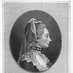 Madame de L Espinasse, 1750 (engraving)