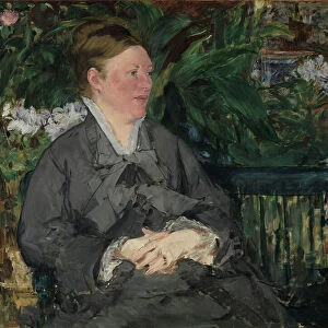 Madame Manet in the Conservatory, 1879 (oil on canvas)