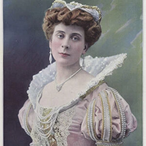 Mademoiselle Sylvie as Charlotte in Le Roi Galant (coloured photo)