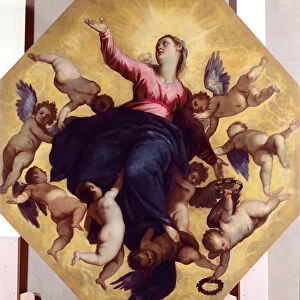 Madonna Carried by Angels (ceiling fresco)