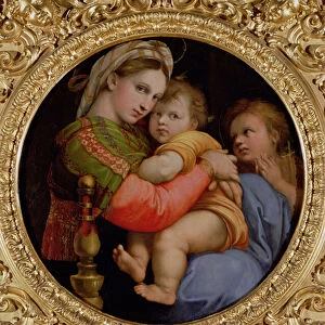 The Madonna of the Chair (oil on panel)