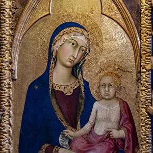 Madonna with Child and angels, 1322-24 (tempera, gold and silver leaf on panel)