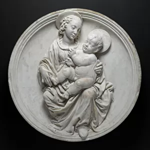 Madonna and Child, circa 1480-1490 (marble)