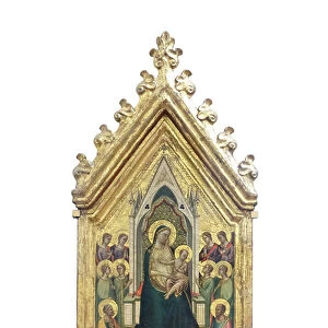 Madonna and Child enthroned with st Peter, st Paul and angels, 1334, (tempera on wood)