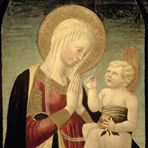Madonna and Child with Pomegranate (tempera on panel)