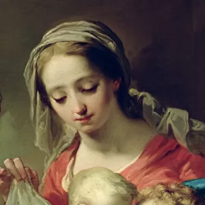 Madonna and Child with Saints John, Anna and Rocco, c. 1785 (oil on panel