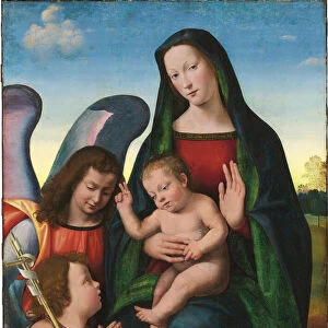 The Madonna and Child with the Young Saint John the Baptist and an Angel