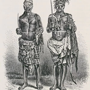 Magicians of the Loango Coast, engraved from a photograph by Dr