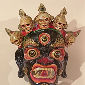 Mahakala dance mask (painted wood)