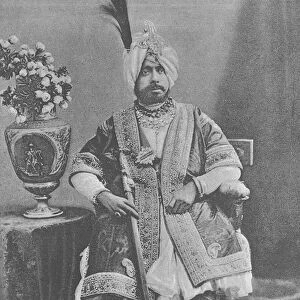 Maharaja Pratap Singhji of Jammu and Kashmir (engraving)