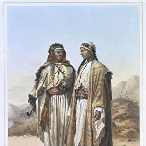A Mahazi and a Soualeh Bedouin, illustration from The Valley of the Nile