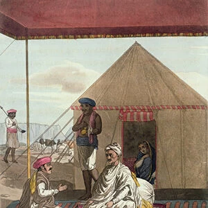 A Mahratta Pandit and his Family, from A Mahratta Camp, 5th April 1813