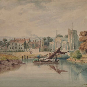 Maidstone from the River, 1840 (Watercolour)