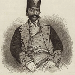 His Majesty Nasir-ud-Deen, Shah of Persia (engraving)