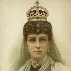 Her Majesty Queen Alexandra (colour litho)