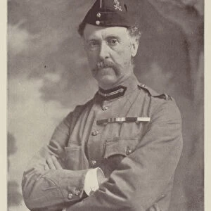 Major-General the Honourable Neville Gerald Lyttelton, commanding the 4th Brigade in South Africa, the First General to cross the Tugela (b / w photo)