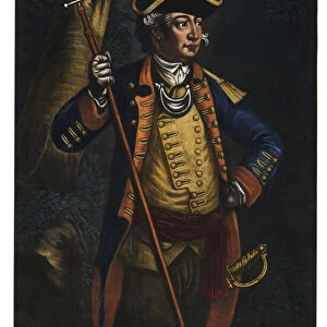 Major General John Sullivan, 1776 (hand-coloured mezzotint)