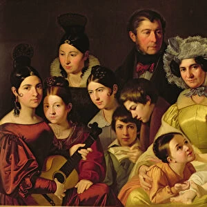 The Malatesta Family, 1835 (oil on canvas)