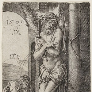 The Man of Sorrows Standing by the Column, 1509 (engraving)