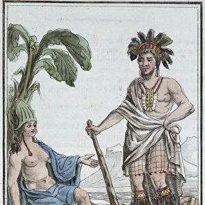 A Man and Woman from Easter Island, from Encyclopedie des Voyages
