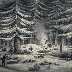 Manner of Making a Resting Place on a Winter Night, March 15th 1820