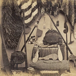 Maori Curios, 1870s (albumen print)