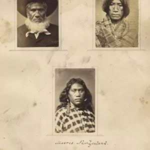 Maoris, New Zealand, c. 1865 (albumen print)