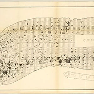 Map of the City of New York showing the Location of Small Pox