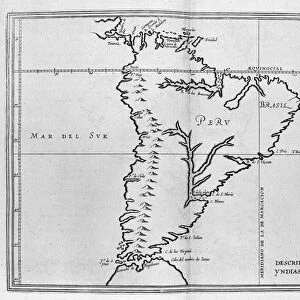 Map of Meridionale America (South America or Latin America