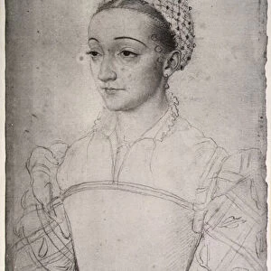 Marguerite de France (1523-74) (pencil on paper)