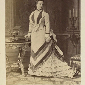 Maria Alexandrovna de Russie - Portrait of Grand Duchess Maria Alexandrovna of Russia (1853-1920), Duchess of Saxe-Coburg and Gotha, Anonymous. Lithography, 1873. Russian State Film and Photo Archive, Krasnogorsk