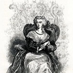 Marie Antoinette - portrait, 1881 (engraving)