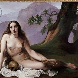Marie Madeleine penitente (Penitent Mary Magdalene) Painting by Francesco Hayez