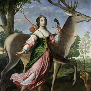 Marie de Rohan-Montbazon (1600-79) Duchess of Chevreuse as Diana the Huntress (oil