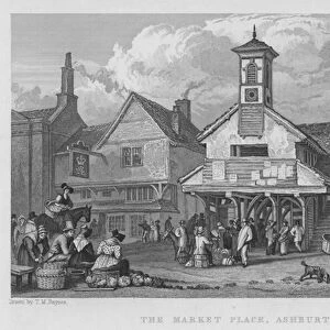 The Market Place, Ashburton (engraving)