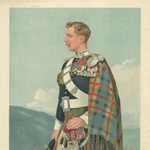 The Marquis of Tullibardine, Scottish Horse, 23 March 1905, Vanity Fair cartoon (colour litho)