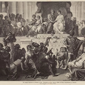 Marriage of Alexander the Great and Stateira II in Susa, Persia, 324 BC (engraving)