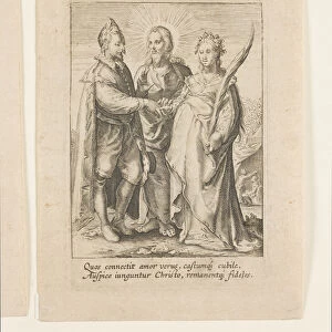 A Marriage Founded Solely on Pure and Chaste Love, Which is Blessed by Christ (engraving)