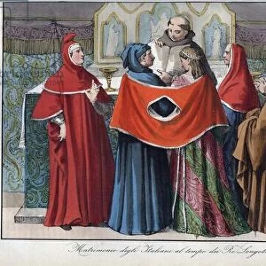 the marriage of the Italians at the time of the Lombard kings (568-774)
