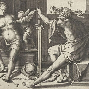 Mars, Venus and Cupid, 1530 (engraving)